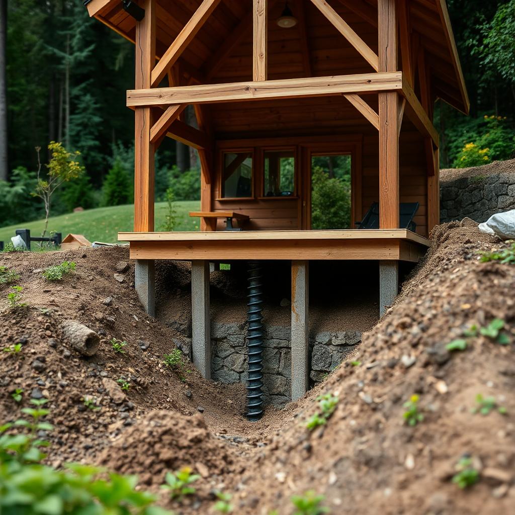 Фундамент для террасы и беседки