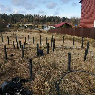 Свайно-винтовой фундамент